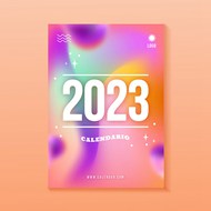 2023幻彩新年海报矢量图下载