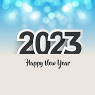 2023新年剪纸艺术字矢量图片
