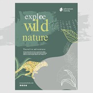 自然与动物环保海报矢量素材下载