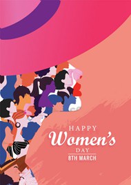 妇女节快乐插图海报矢量素材下载
