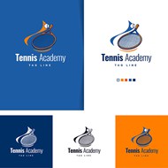 网球标志设计矢量图片