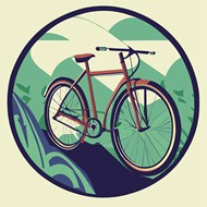 自行车插画矢量素材