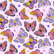彩绘蝴蝶图案花纹矢量图下载
