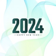 2024新年艺术字矢量图