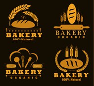 面包店标志设计矢量素材