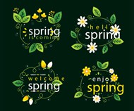 绿植装饰春天logo矢量图片