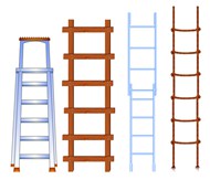 四种不同梯子矢量下载
