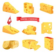 瑞士奶酪设计元素矢量下载