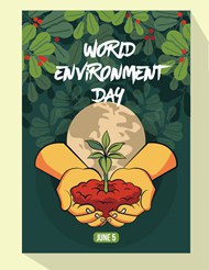 世界环境日活动海报矢量图下载